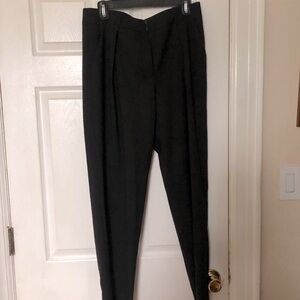 Hugo Boss Pants Trista Pleated Front Wool Black Trousers Career Business sz 10